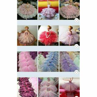 12 mẫu Váy thiết kế cho búp bê barbie loại cực đẹp