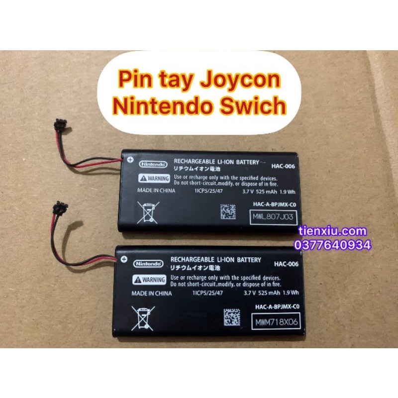 Pin xịn tay cầm Joycon Nintendo Switch ,pin tay joycon nintendo switch