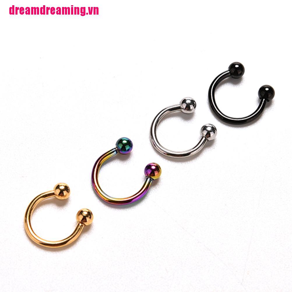 [Hàng mới về] Khuyên mũi đầu tròn bằng thép không gỉ chất lượng cao