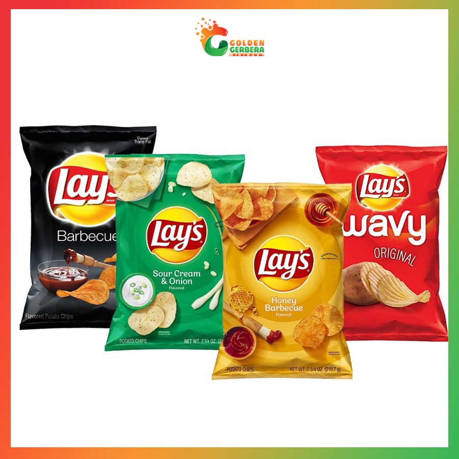 Snack Khoai Tây Lay’s (Mỹ) Nhiều Vị 184,2g Giá Tốt