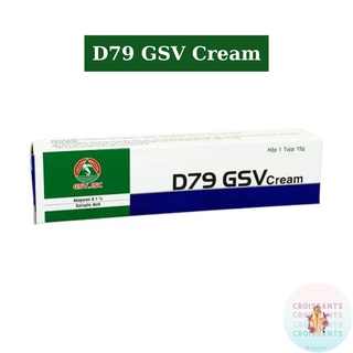 [Chính Hãng] D79 GSV Cream Giảm Mụn Trứng Cá, Mụn Lưng, Dày Sừng Nang Lông 15g