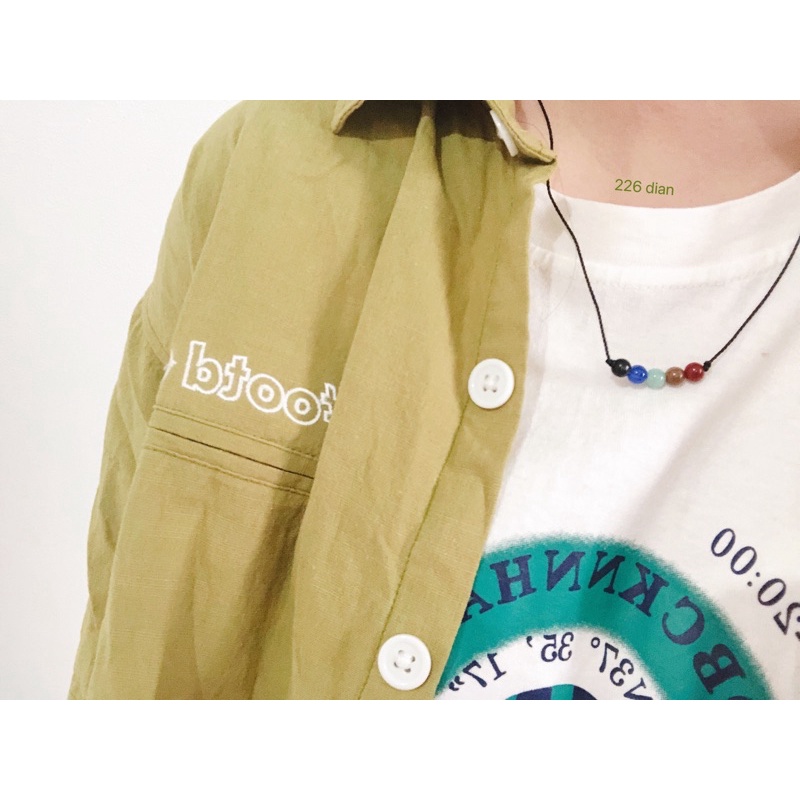 Vòng cổ handmade ngũ sắc