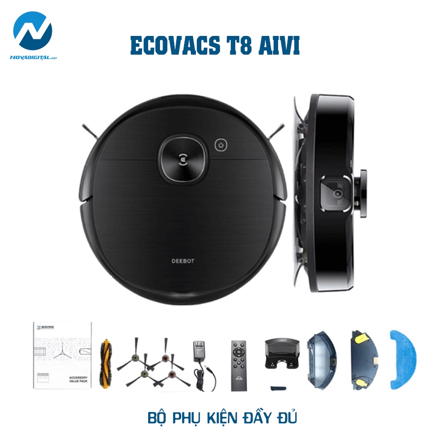 Robot hút bụi lau nhà Ecovacs Deebot T8 AIVI PRO 2021