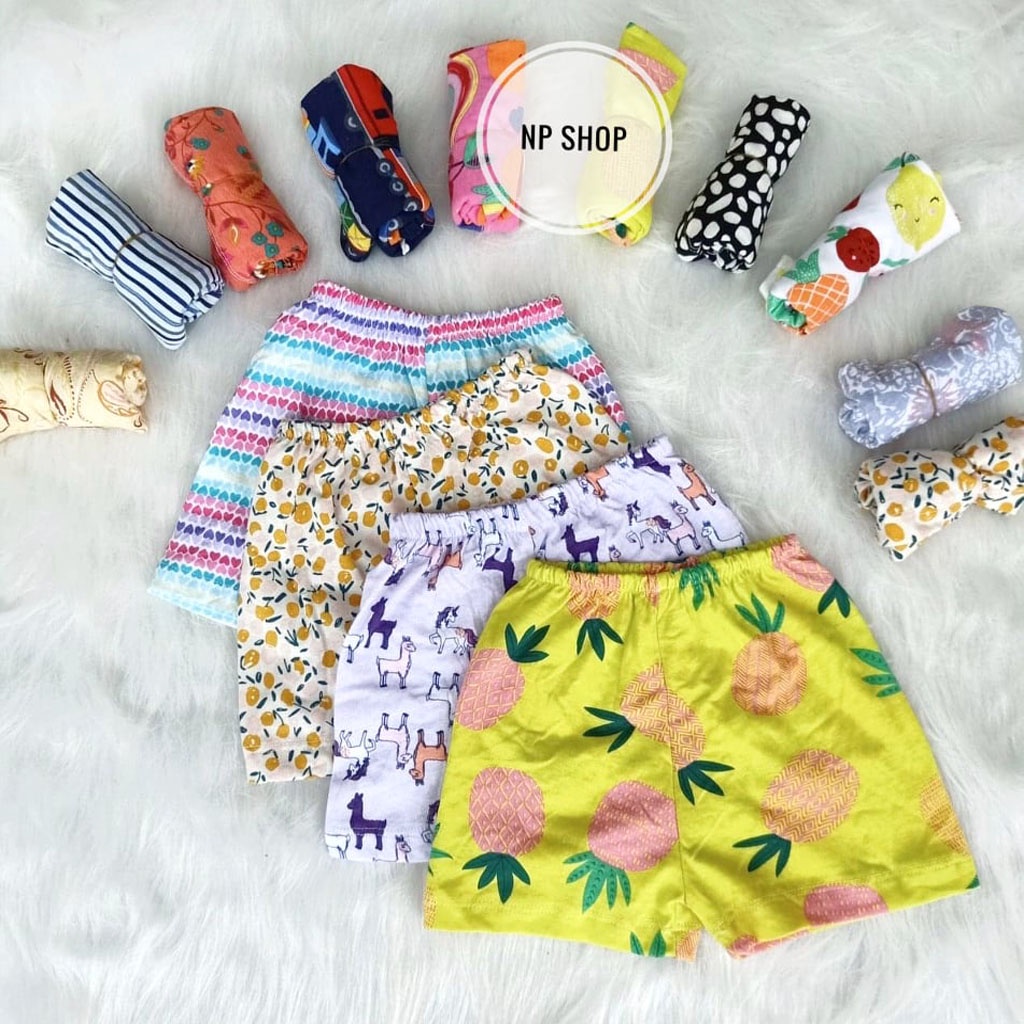 Quần Bé Trai Bé Gái, Quần Đùi Cotton Bé Trai Bé Gái, Quần Đùi Chục, Quần Đùi Trẻ Em 6 tháng - 5 tuổi - NP KIDS