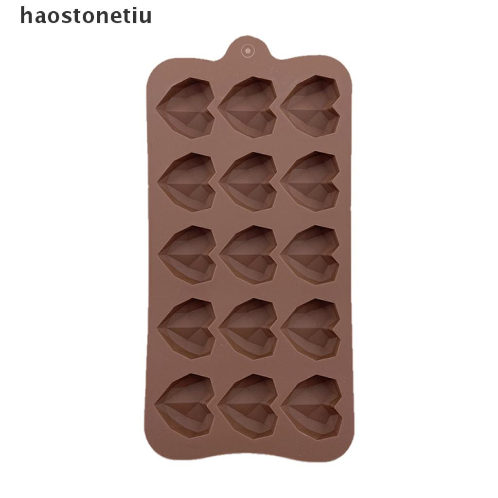 Khuôn Silicone Làm Bánh Kẹo Hình Trái Tim 15 Ngăn