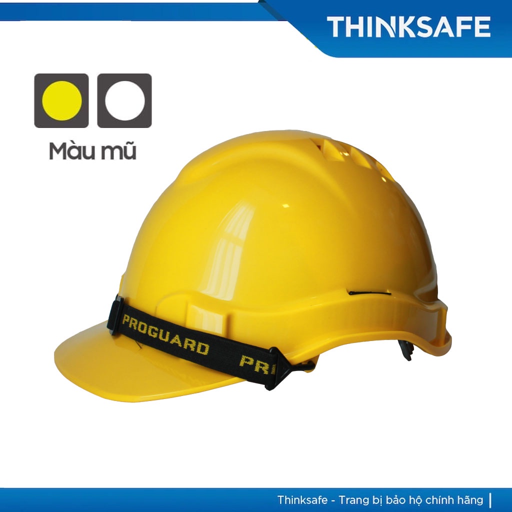 Nón bảo hộ Proguard HG2, nón công trình bảo hộ nhựa ABS bảo vệ đầu, chống va đập đâm xuyên - THINKSAFE