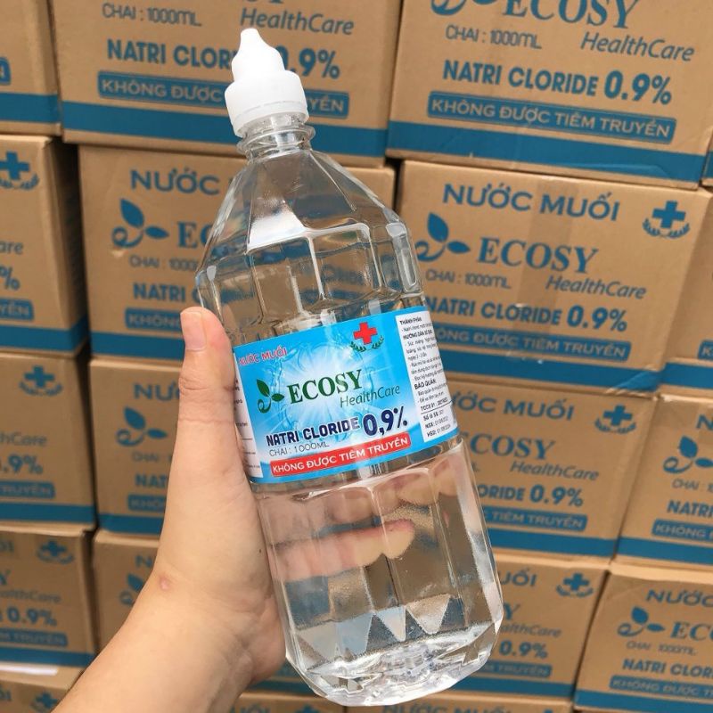 Nước muối sinh lí Ecosy Natri Cloride 0.9% 1000ml