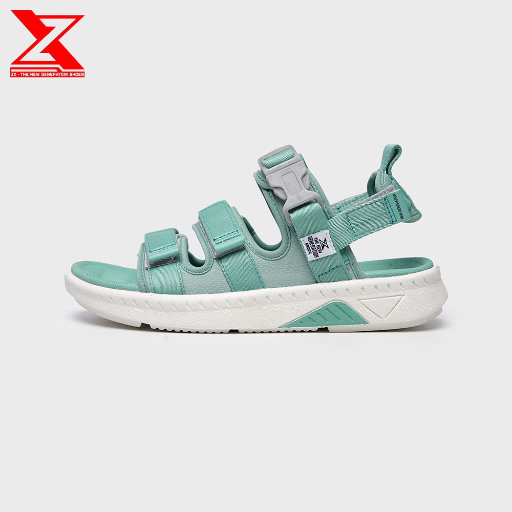[Mã SKAMLTSM9 giảm 10% đơn 99K] Giày Sandal Nữ ZX 3 quai The Bubble T -  Mã 3715 màu Mint - Đế chống trơn trượt