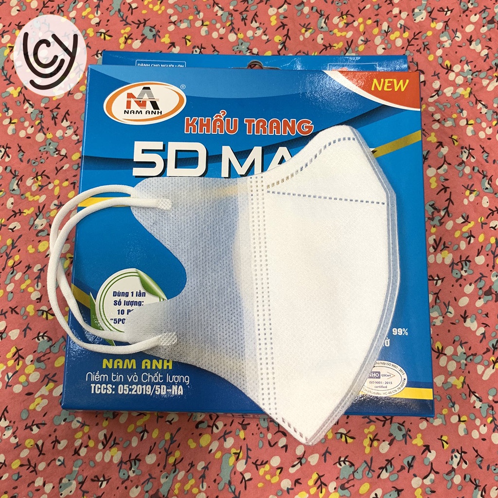 Hộp 10 Cái Khẩu Trang 5D Mask FAMAPRO NAM ANH Kiểu Dáng 3D