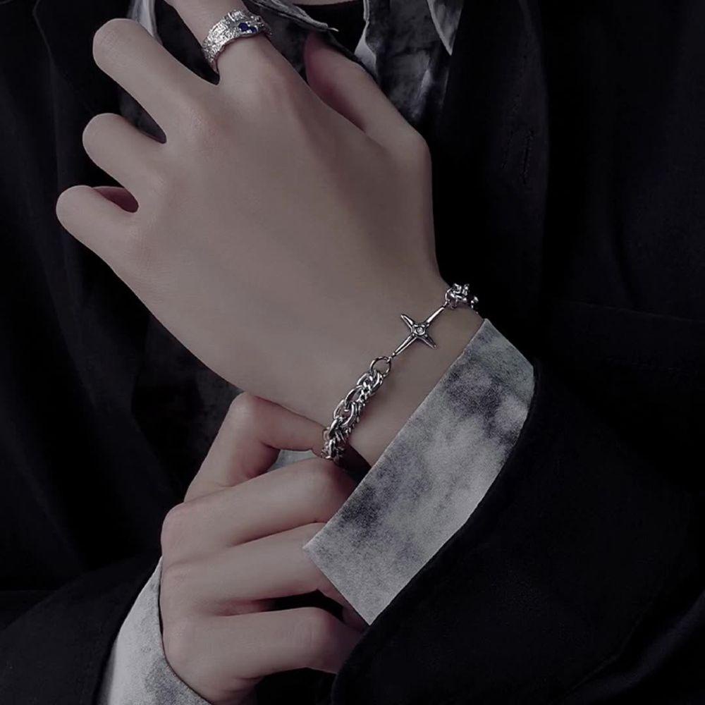 Vòng cổ Thép Titan Hai Lớp Phong Cách Hip Hop Đơn Giản Sáng Tạo Thời Trang Cho Cặp Đôi