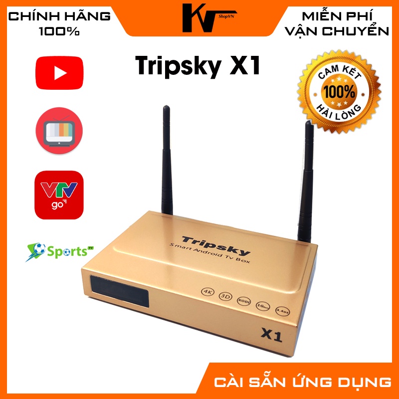 Android TV Box Tripsky X1, Xem truyền hình - youtube, Tìm kiếm giọng nói