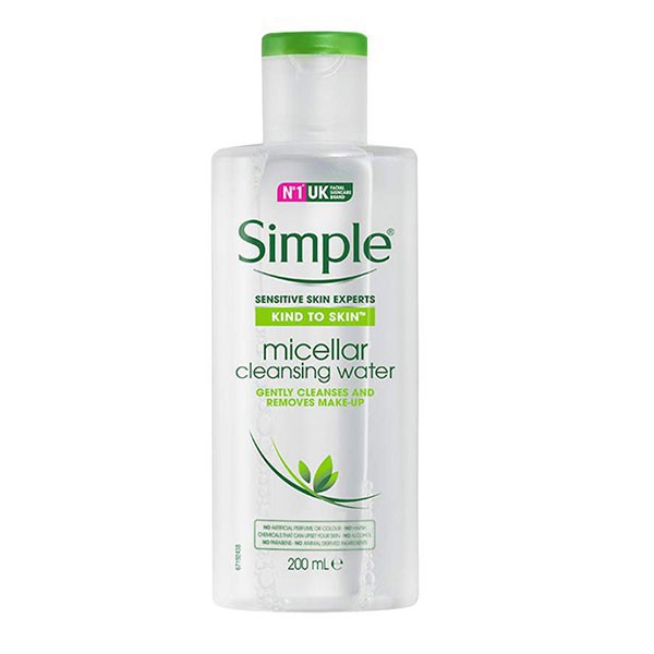 Nước tẩy trang Simple Kind to Skin Micellar Cleansing Water