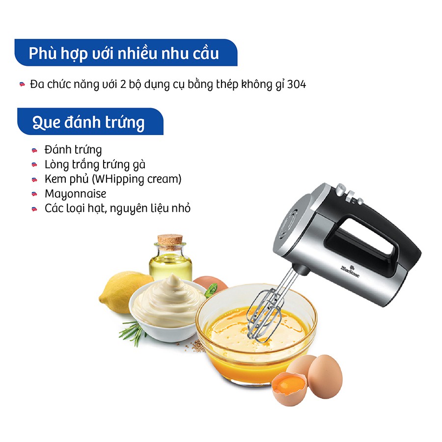 Máy đánh trứng Bluestone HMB-6333S - Hàng chính hãng