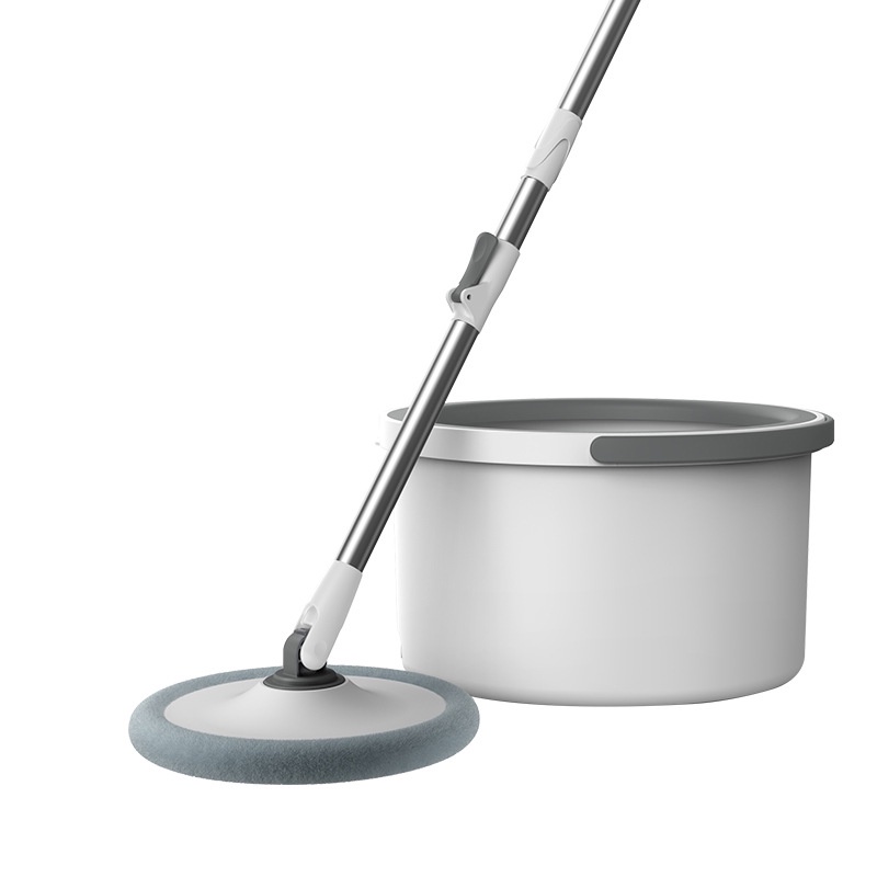 Bộ Cây Lau Nhà Thông Minh, Bộ Cây Lau Nhà Tự Vắt Xoay 360 Độ Kèm Thùng Tự Vắt SPINMOP Cao Cấp