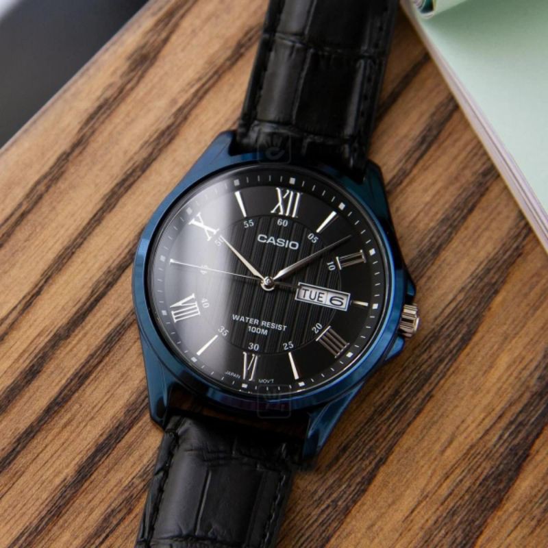 Đồng hồ nam Casio MTP 1384BUL-1 dây da cao cấp giá rẻ | BigBuy360 - bigbuy360.vn