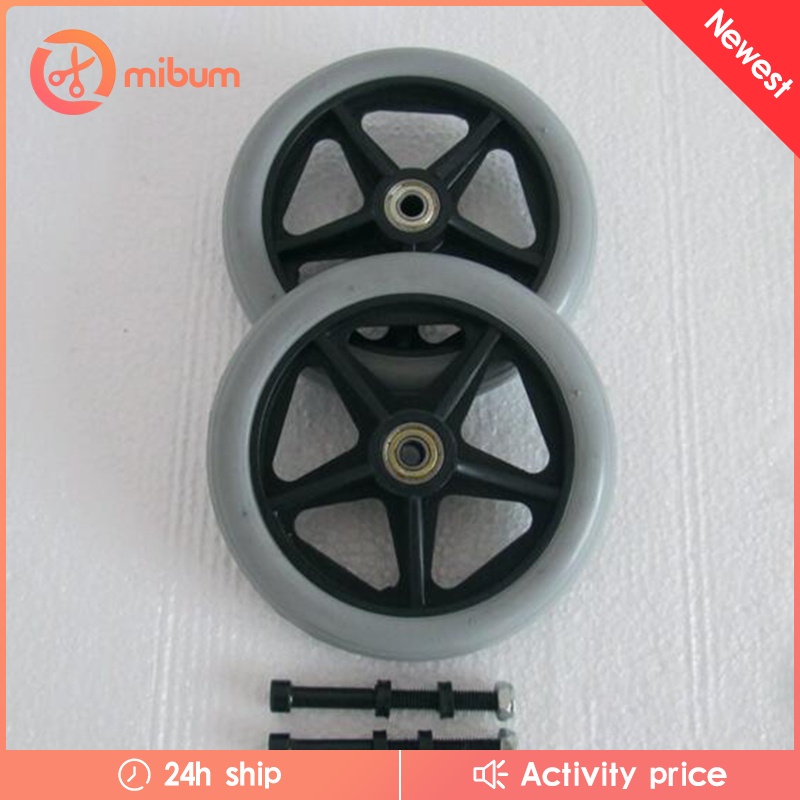 Bánh xe trước 6 inch chống mài mòn thay thế dành cho xe lăn