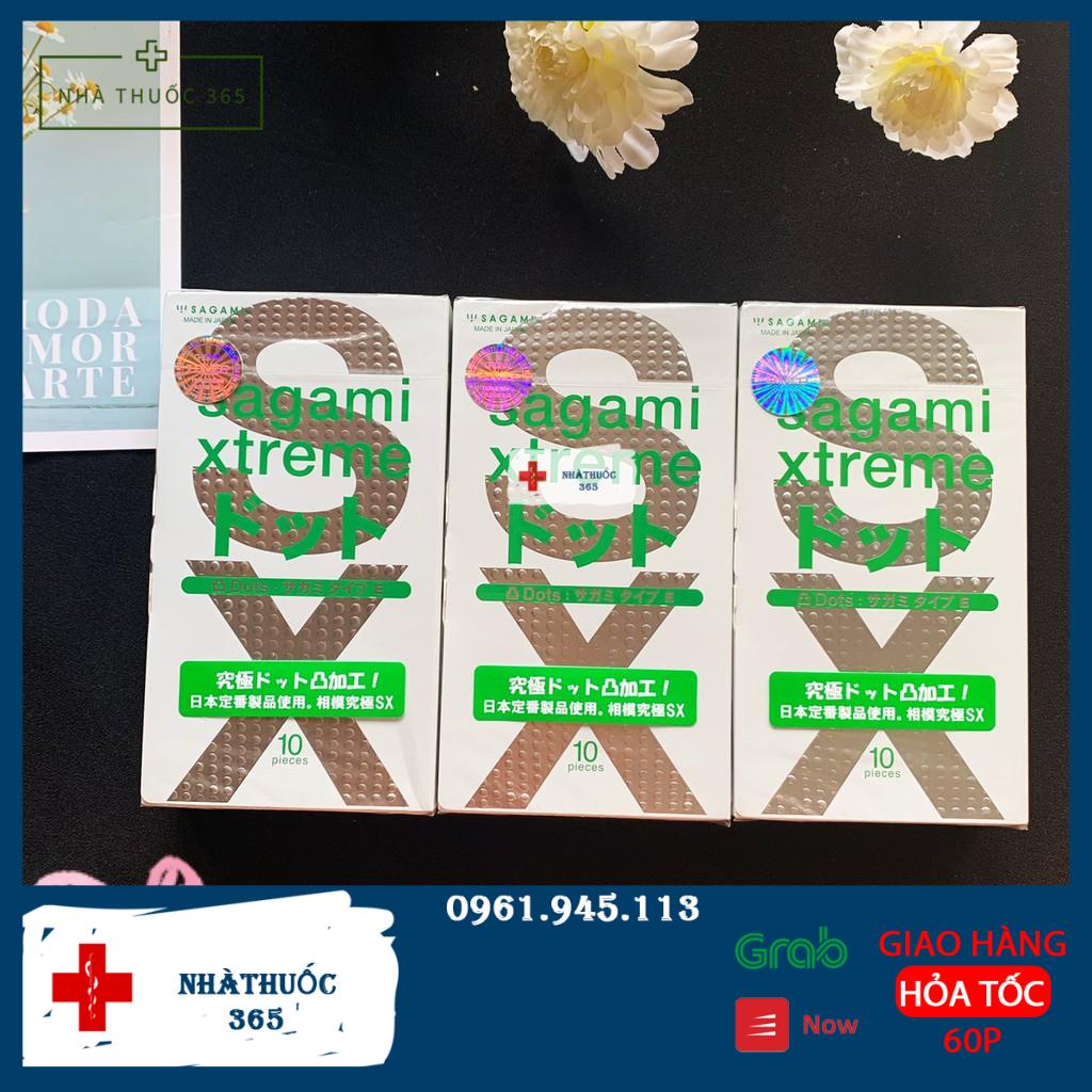 Combo 30 chiếc bao cao su Sagami Xtreme Dots gai toàn thân ôm sát