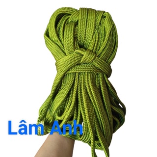 Dây Dù Mắc Võng Xanh Bóng Dày Chặt