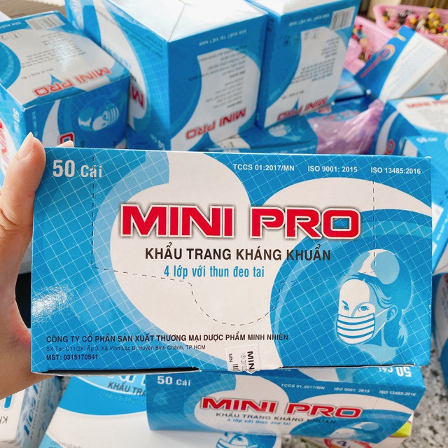 Khẩu trang y tế 4 lớp MINIPRO, Kháng khuẩn, chống bụi PM2,5 - Soleil Home