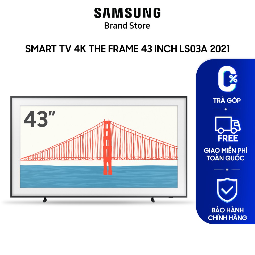 Smart TV 4K Samsung The Frame 43 inch LS03A 2021 | Miễn phí giao lắp - BH 24 tháng