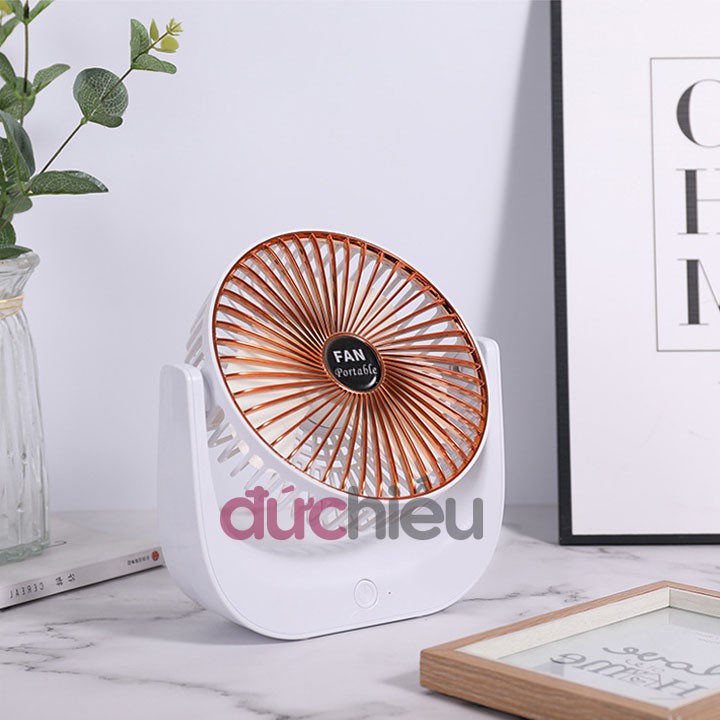 Quạt sạc tích điện cổng USB siêu mát - Đức Hiếu Shop