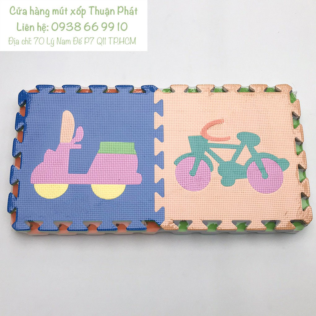 Thảm xốp lót sàn lắp ghét hình chữ, đồ vật cho bé