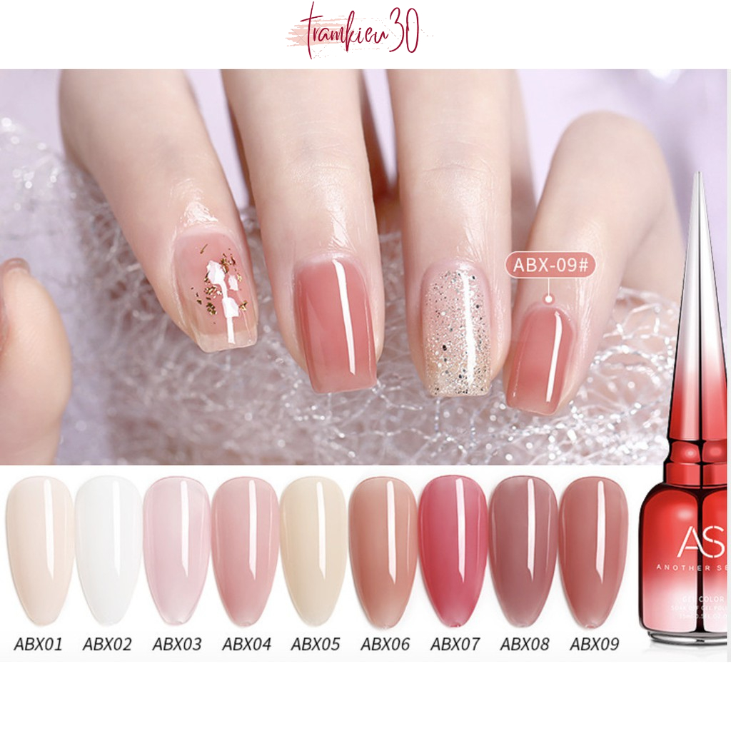 Sơn Gel As Thạch mã ABX | Chai đỏ 15ML