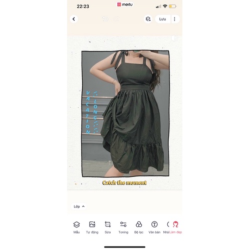đầm maxi qua gối.60-90kg