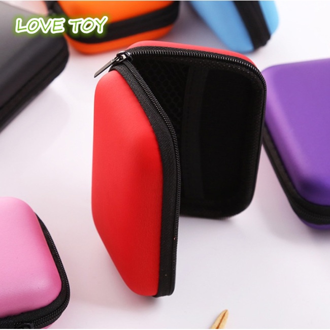 Nkodok Hard Earphone Case Eva Túi đựng tai nghe bằng da Bảo vệ Usb Cáp tổ chức Hộp đựng tai nghe di động