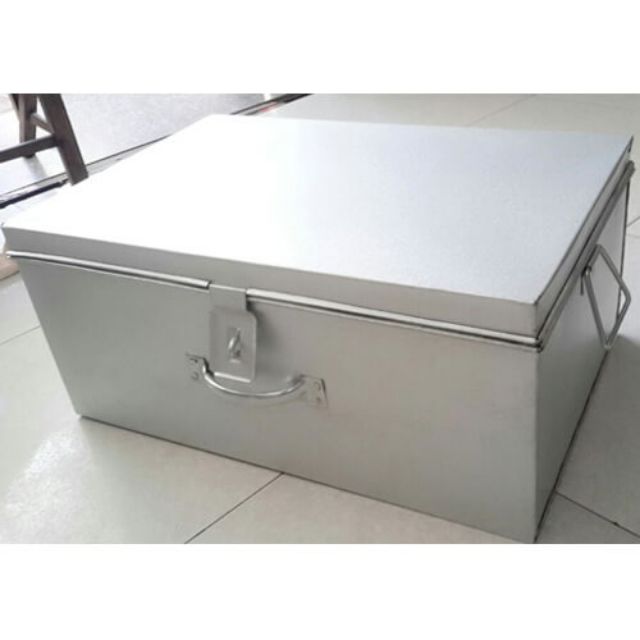 Hòm tôn đựng đồ cá nhân 37x25x15cm tặng khóa