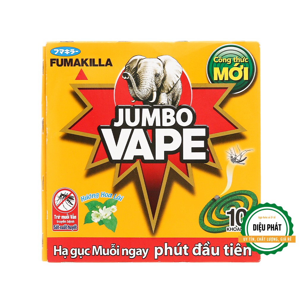 ⚡️ Nhang Muỗi Jumbo Vape M2 Hương Hoa Lài 10 Khoanh Hộp 120g