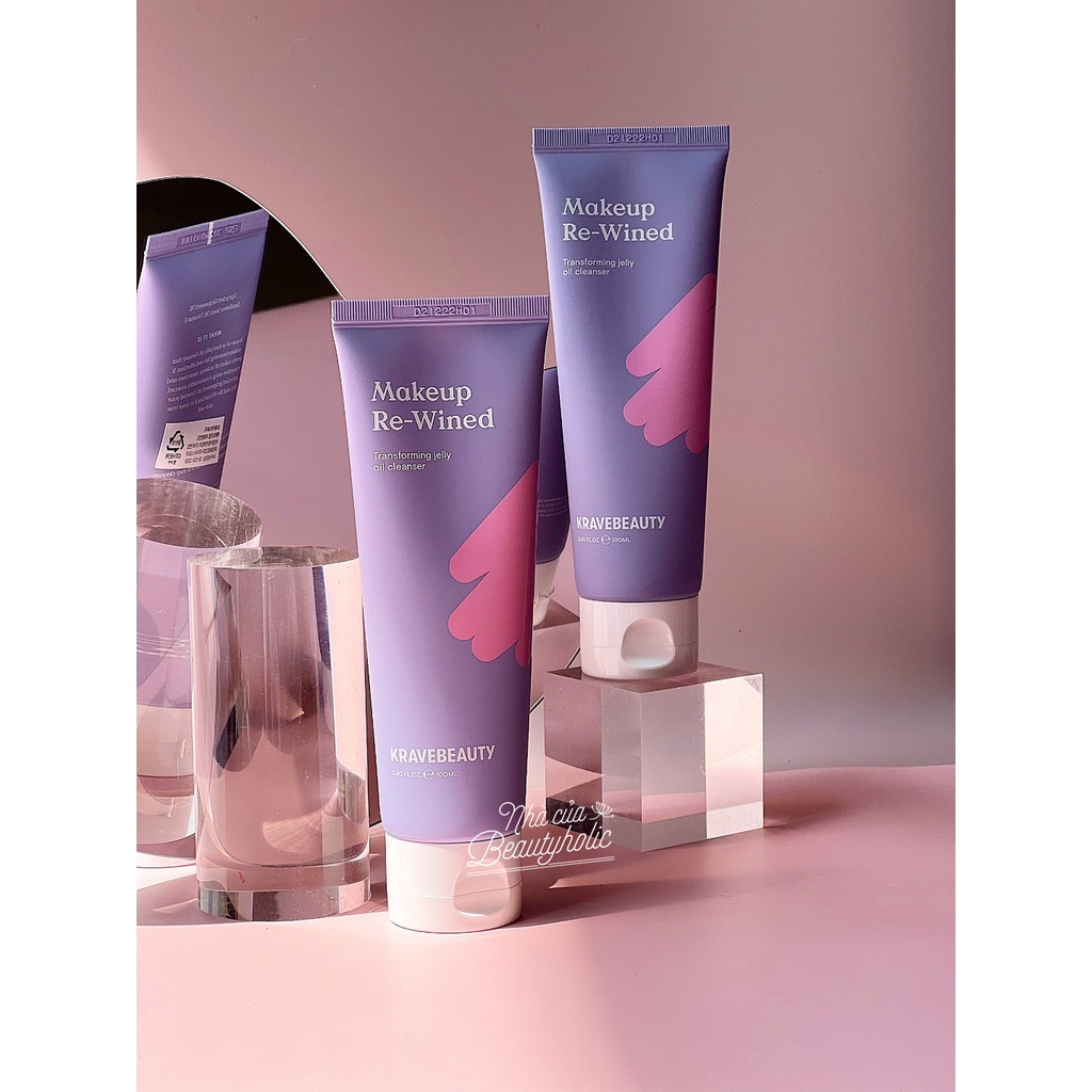 Tẩy trang dạng thạch KRAVE BEAUTY MAKEUP RE-WINED