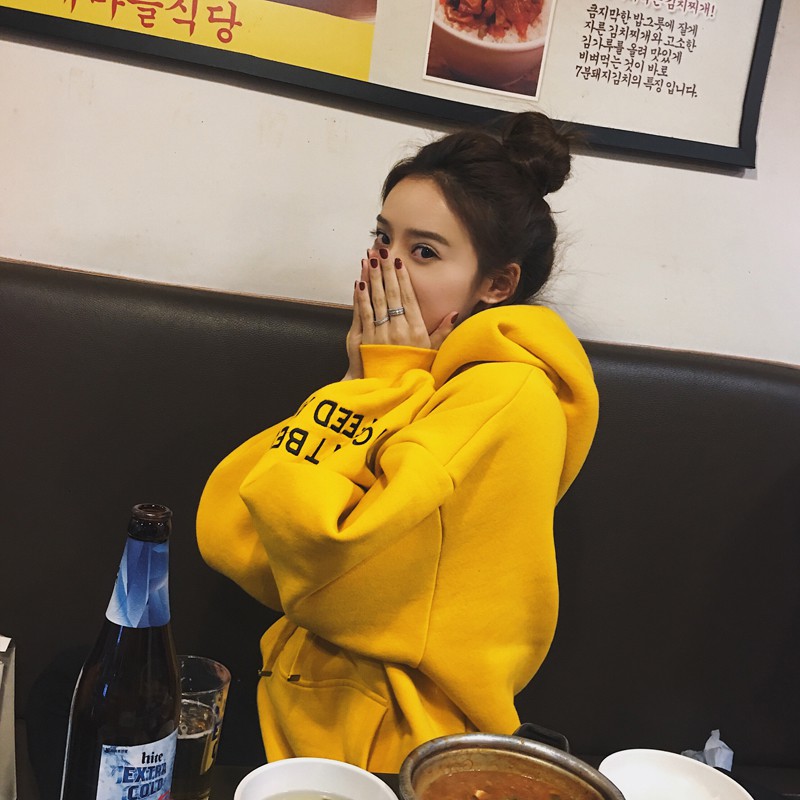 Áo Khoác Hoodie Nữ Phom Rộng Màu Trơn 3Fashion Nỉ Bông Êm Ái Stye Hàn Quốc - MSP T27