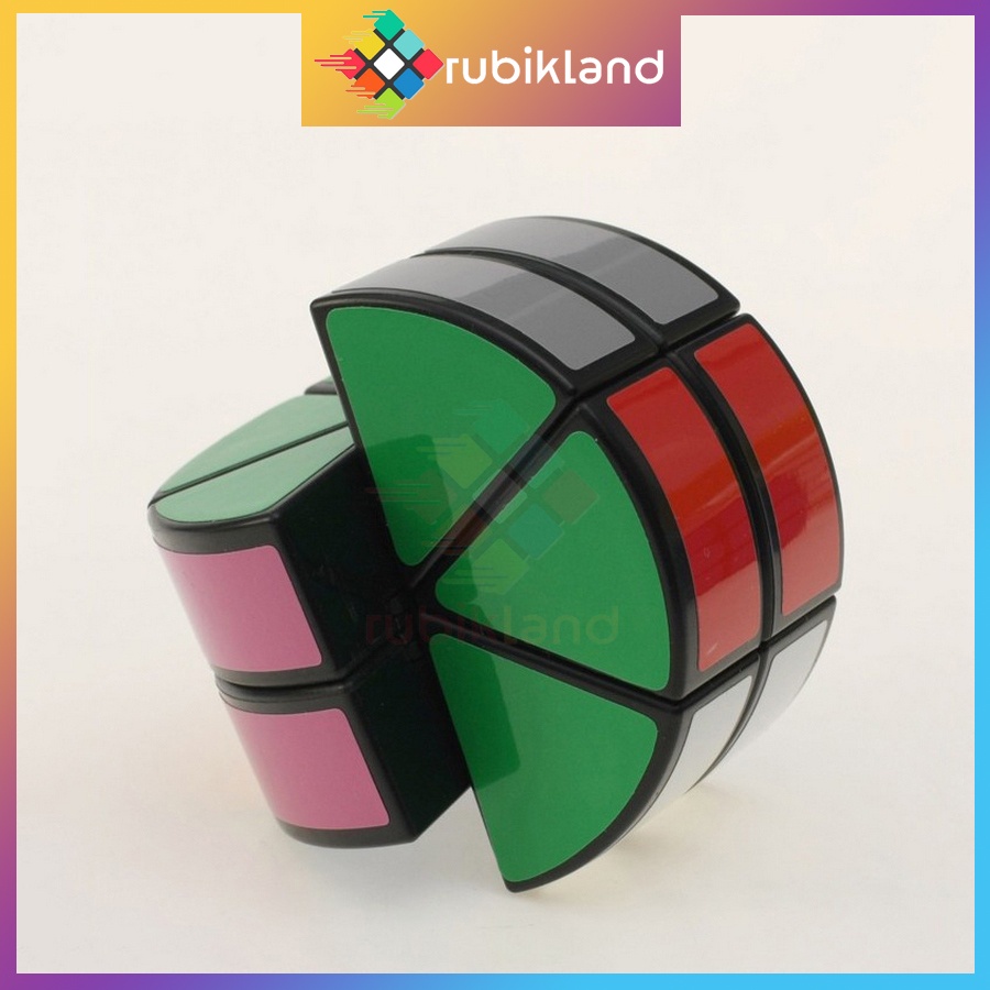 Rubik Biến Thể DianSheng 2-Layer Cheese Wheel Cube 2-Layer Cylinder Cube Rubic Đồ Chơi Trí Tuệ Trẻ Em