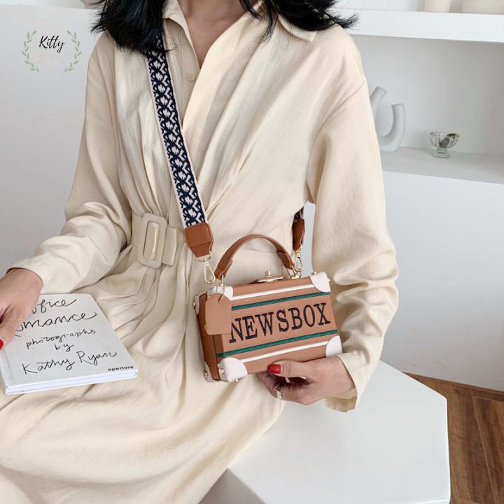 Túi hộp nữ 🍓 𝐇𝐎𝐓 𝟐𝟎𝟐𝟏 🍓 túi đeo chéo phong cách hàn quốc , sang trọng lịch sự- kitty | BigBuy360 - bigbuy360.vn