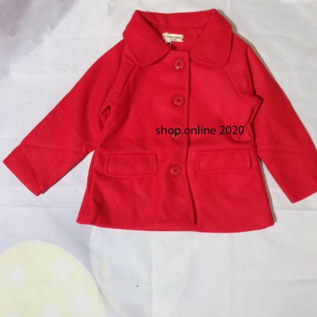 Áo khoác dạ bé gái