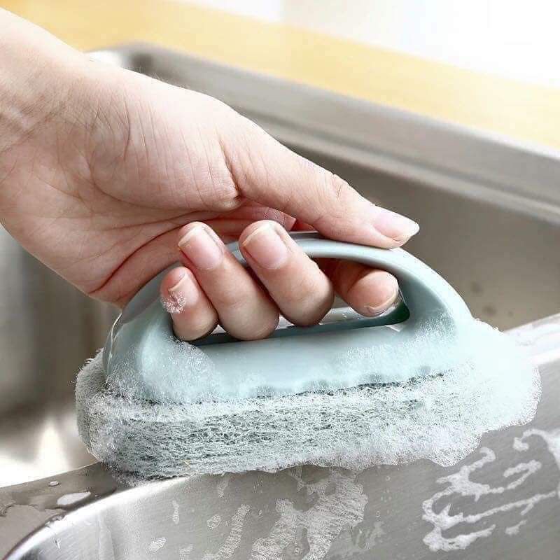 Bàn chải cọ rửa đa năng có tay cầm, cọ nhà vệ sinh, nhà tắm nhà bếp xôong nồi