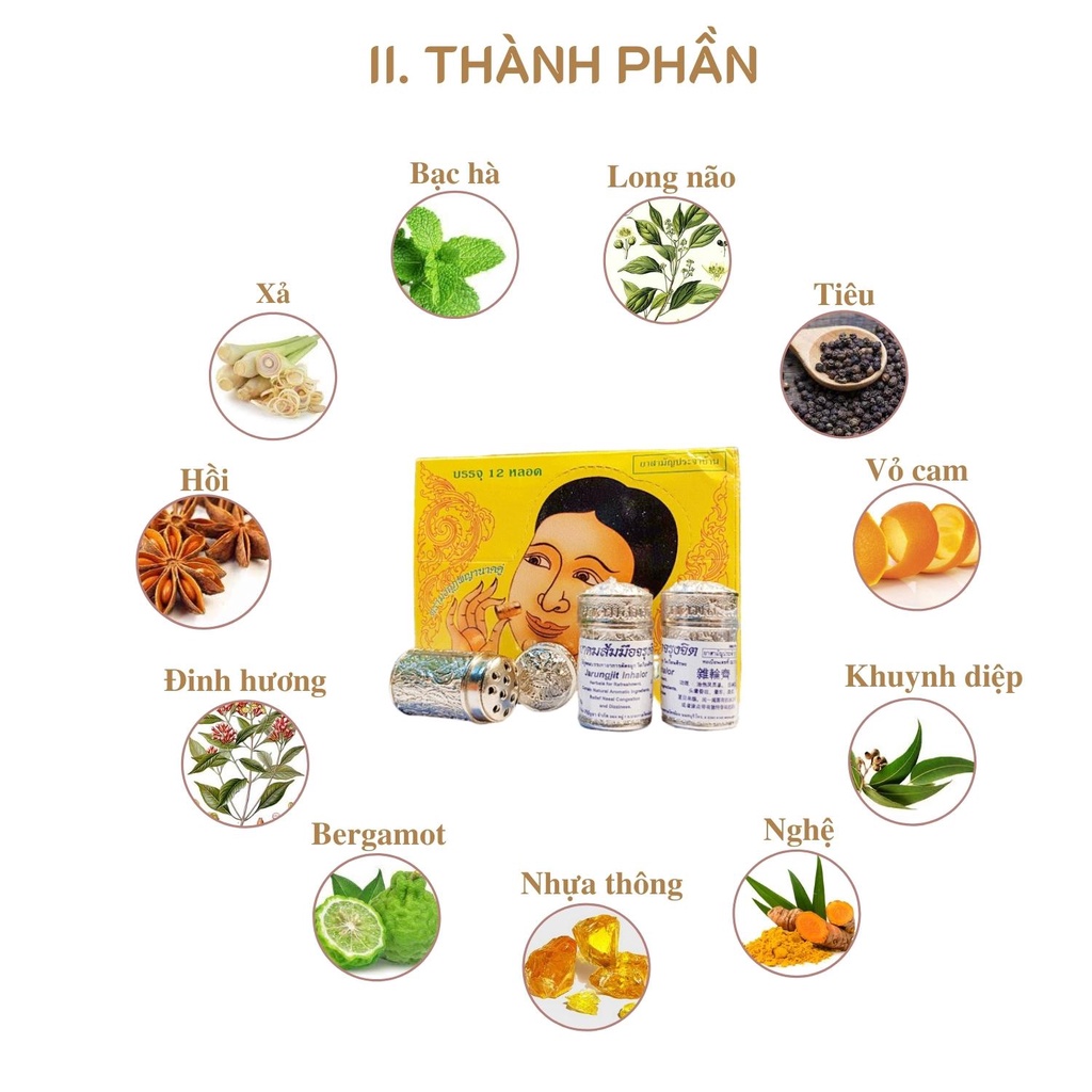 Hít thông xoang Thái Lan (Hàng chính hãng)