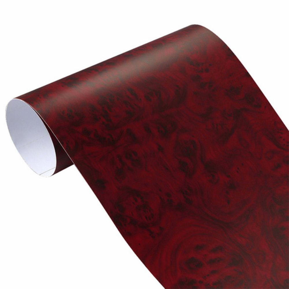 Đề can vinyl dán dùng trang trí nội thất xe hơi họa tiết vân gỗ 30*100cm