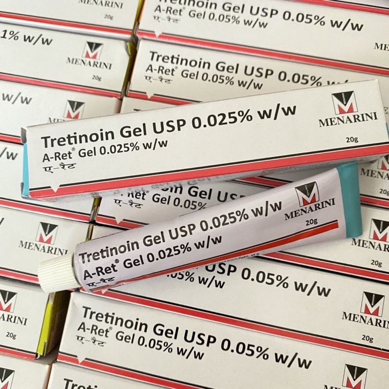 Tretinoin Aret Ấn 0.025% - 0.05 % - 0.1 % giảm mụn, ngăn lão hoá