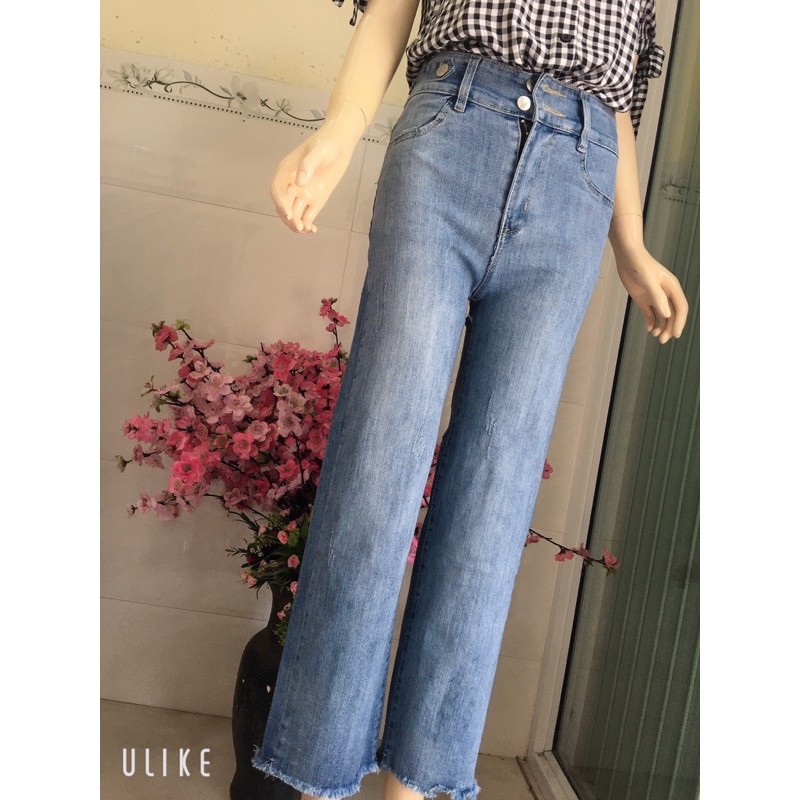 Quần jean ống suông