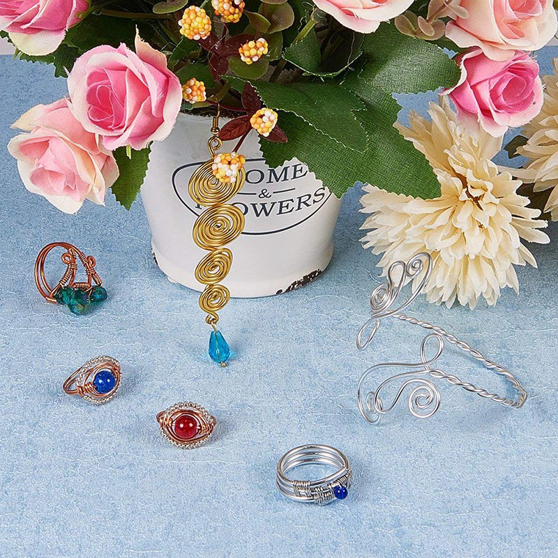 1 Cuộn Dây Nylon Màu Vàng Bạc 0.38~0.6mm Dùng Làm Đồ Trang Sức DIY