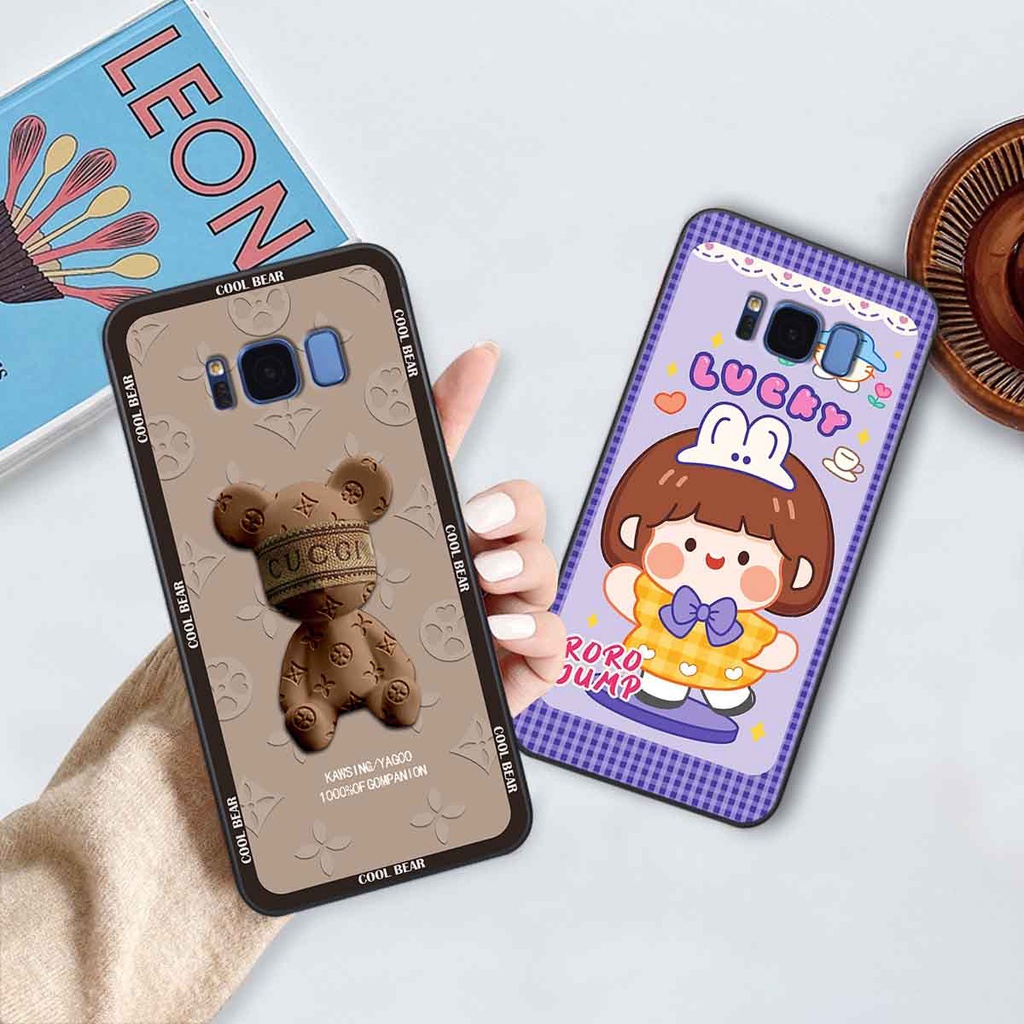 Ốp Samsung S8 / S8 Plus / S8+ bear brick, gấu đáng yêu, dễ thương