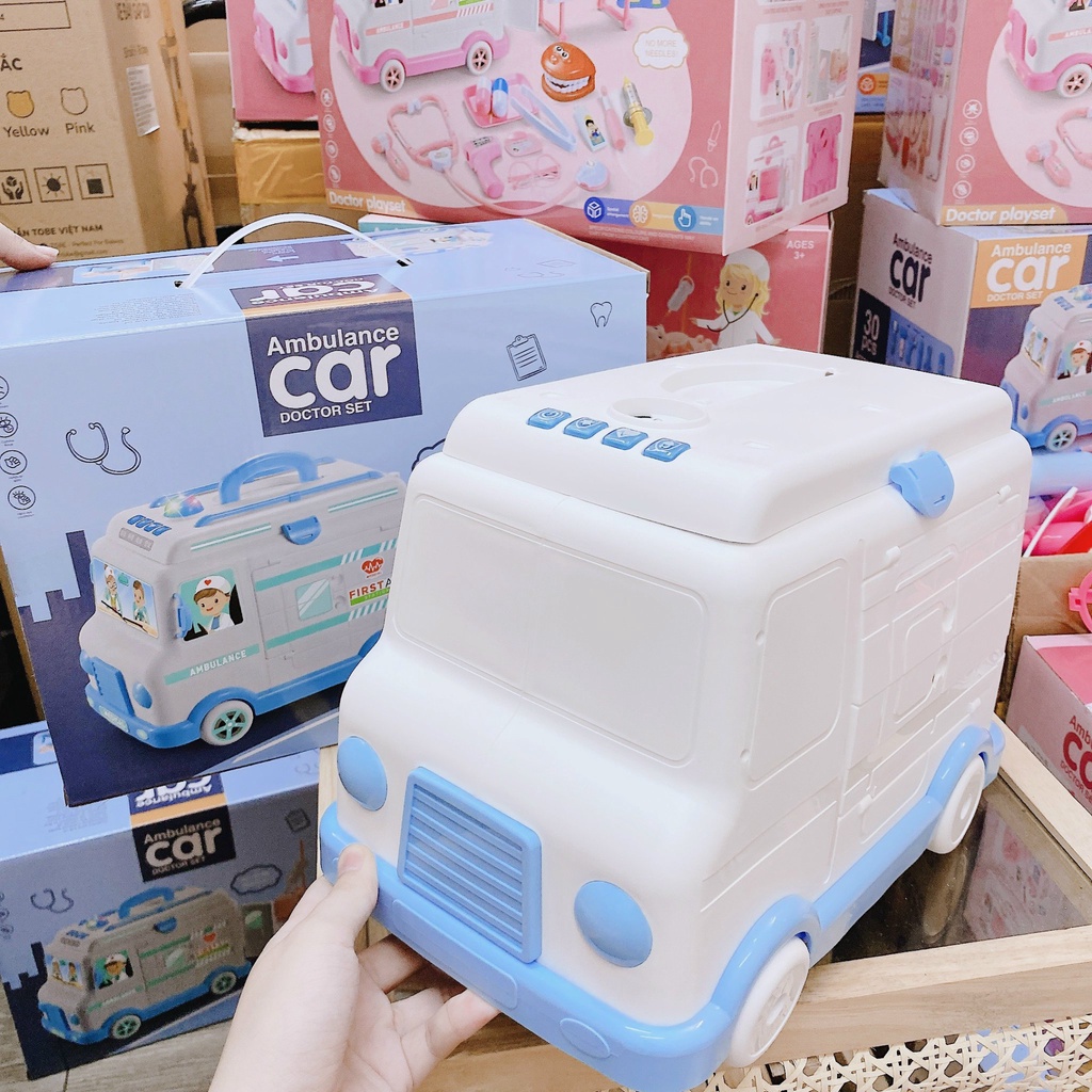 Bộ Đồ Chơi Bác Sĩ Y Tá Dụng Cụ Y Khoa Nha Khoa Giúp Bé Nhập Vai Trải Nghiệm
