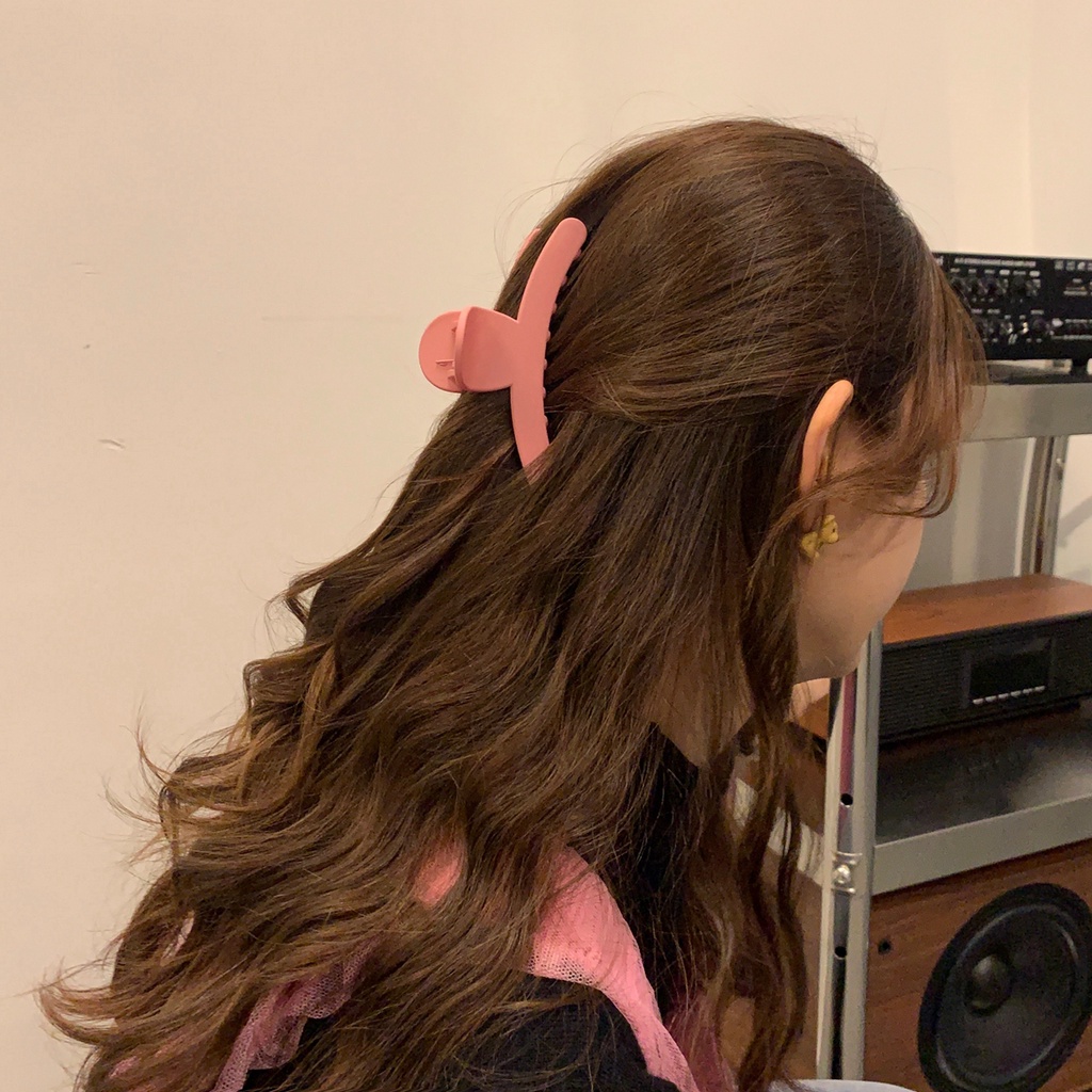 Kẹp Tóc Càng Cua Bằng Nhựa Cỡ Lớn Màu Sắc Ngọt Ngào Thời Trang Cho Nữ