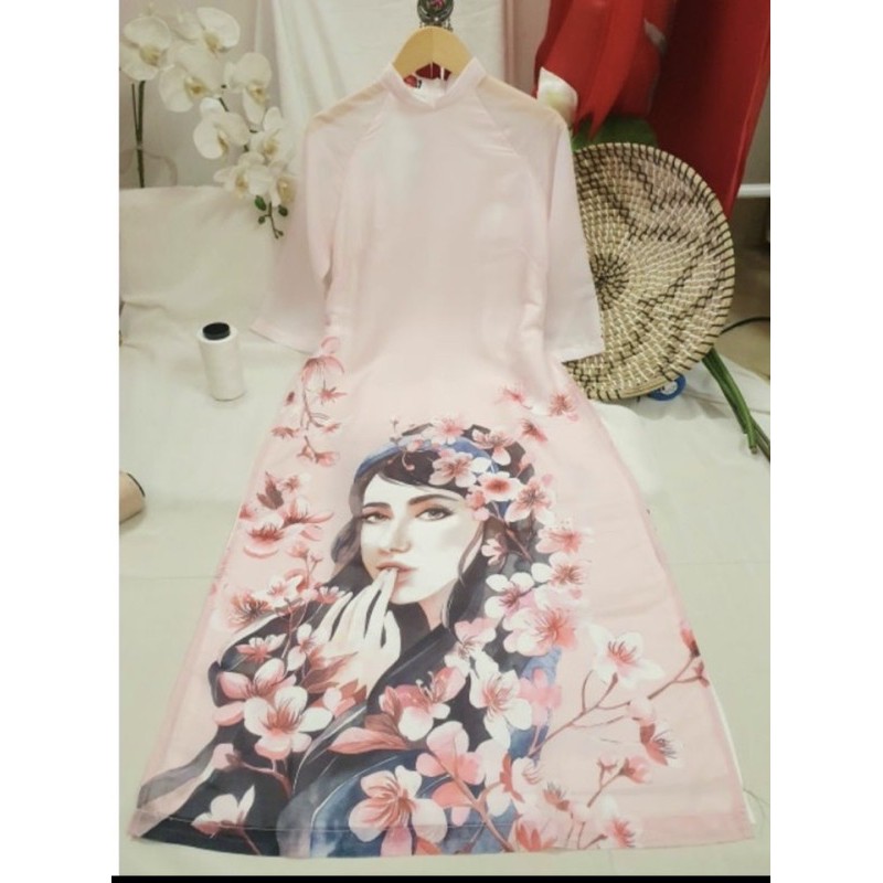 Vải tơ óng để may áo dài cách tân