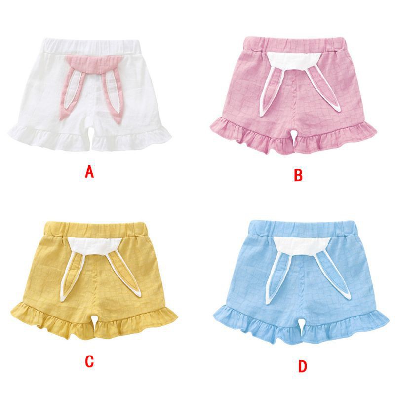 Quần short bằng cotton in họa tiết mùa hè cho bé