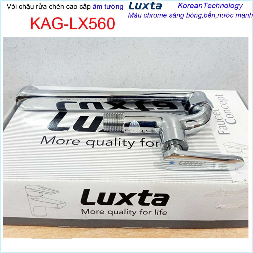 Vòi bếp lạnh gắn tường Luxta, vòi chậu rửa chén bát âm tường KAG-LX560-LX561