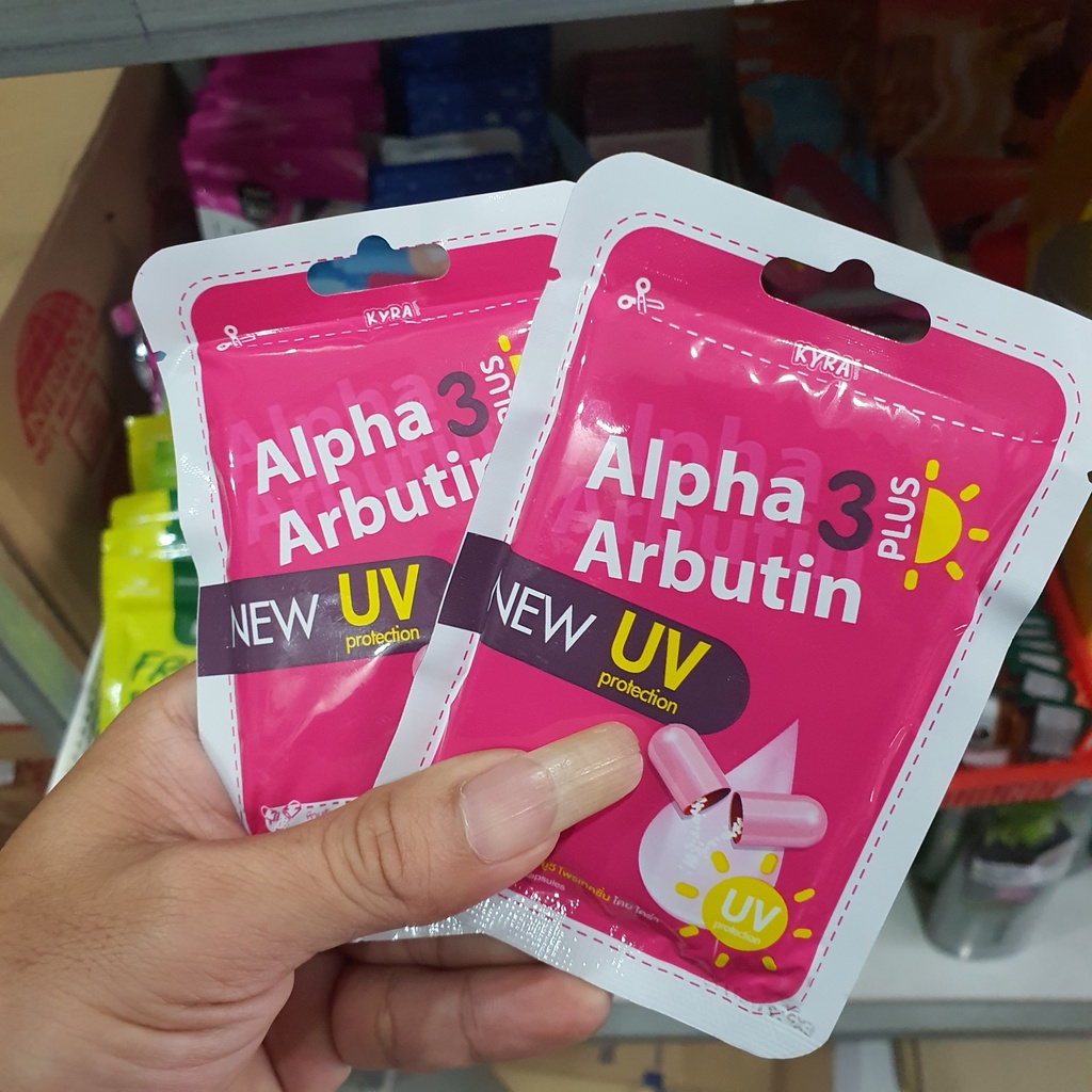 Vỉ Kích Trắng Chống Nắng Alpha Arbutin New UV Thái Lan