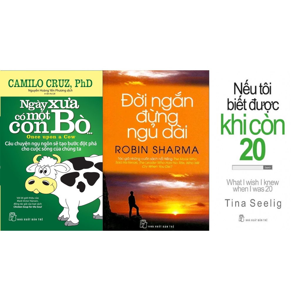 Sách - Combo 3 Cuốn: Ngày Xưa Có Một Con Bò + Đời Ngắn Đừng Ngủ Dài + Nếu Tôi Biết Được Khi Còn 20